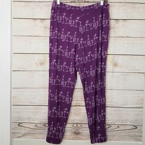 Soma purple "pop fiz clink" celebration legging pj